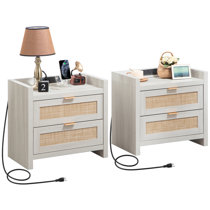 Big on sale white nightstands